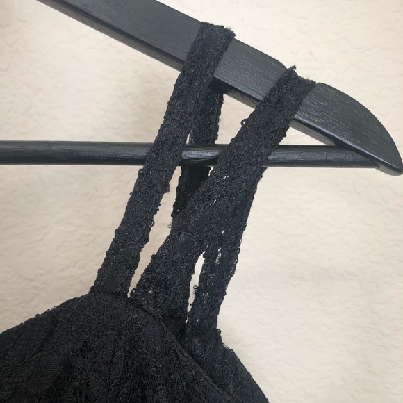 Vintage All That Jazz Black Foral Lace Dress Size Small (Vintage size 9/10) - Picture 3 of 15